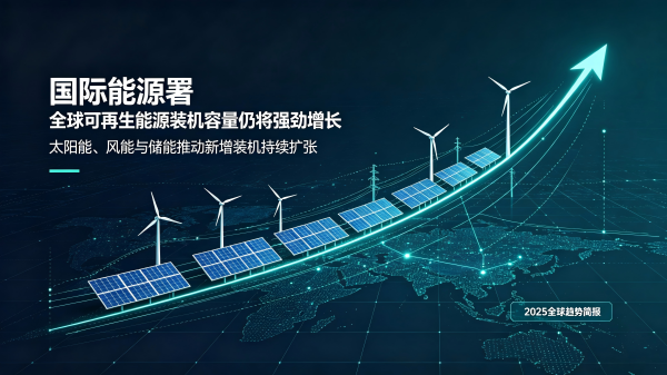 国际能源署——  全球可再生能源装机容量仍将强劲增长
